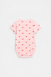 Flower Pointelle Bodysuit  Pretty Pink  hi-res