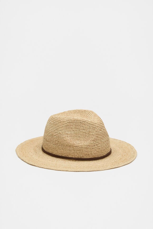 Raffia Fedora  Pinecone  hi-res