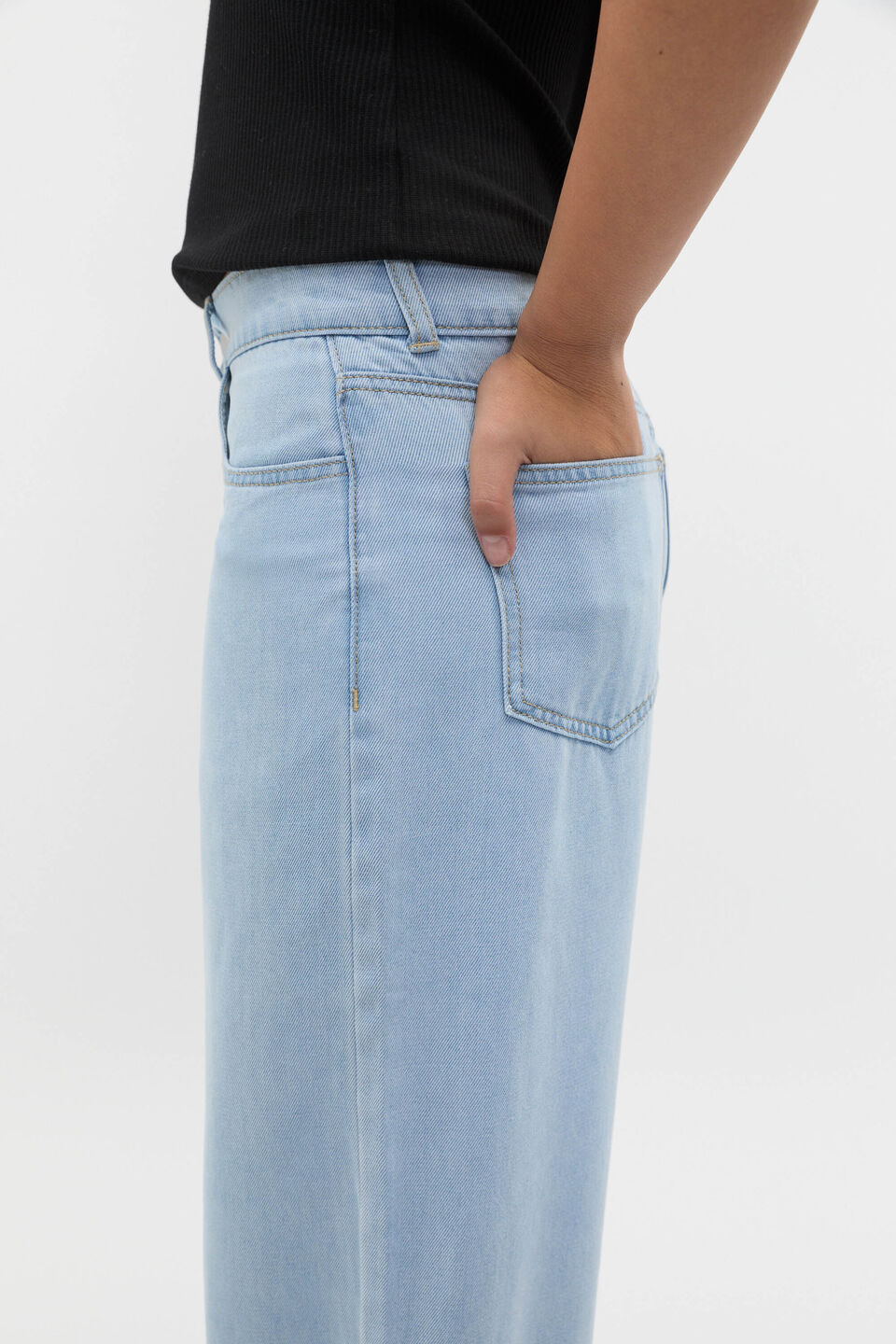 Soft Wide Leg Jean  Light Wash
