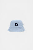 Blue Mini Initial Bucket Hat  D  hi-res