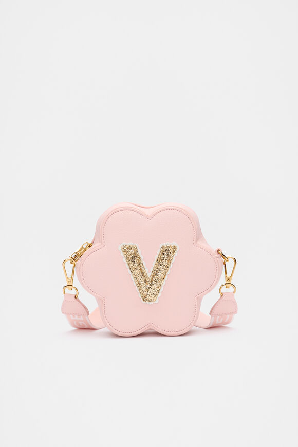 Flower Initial Bag  V  hi-res
