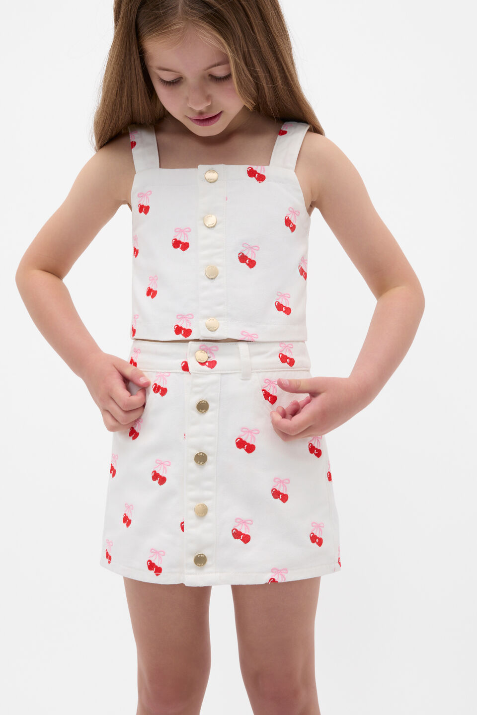 Heart Denim Cami  Canvas