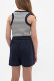 Flat Front Button Short  New Navy  hi-res