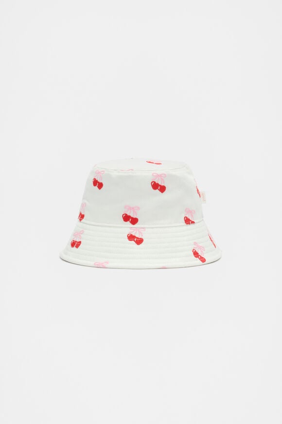 Heart Denim Bucket Hat  Canvas  hi-res
