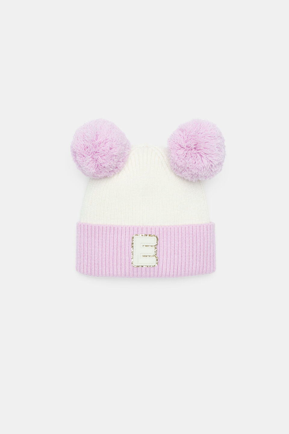 Mini Glitter Initial Beanie  E