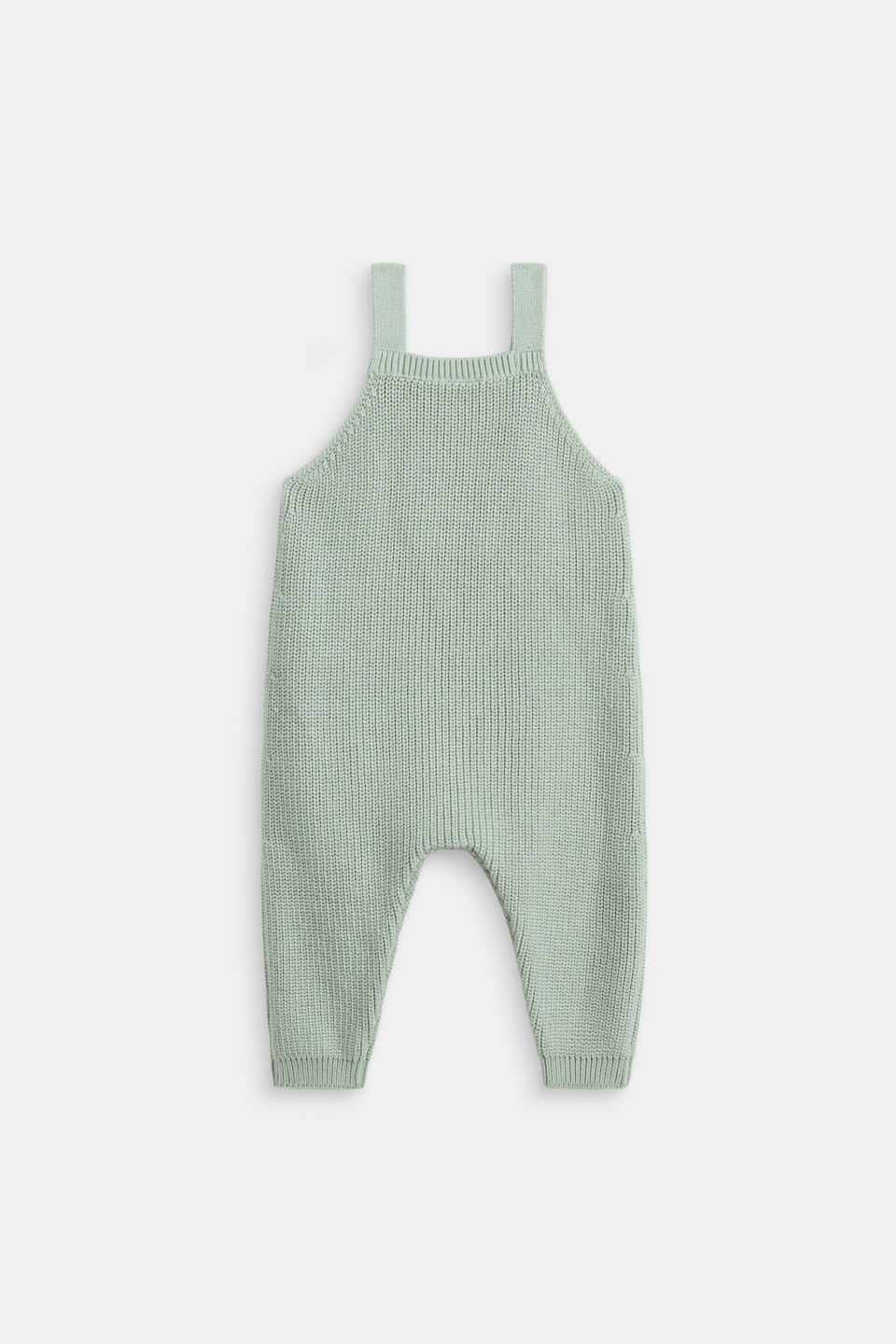 Knit Logo Overall  Sage