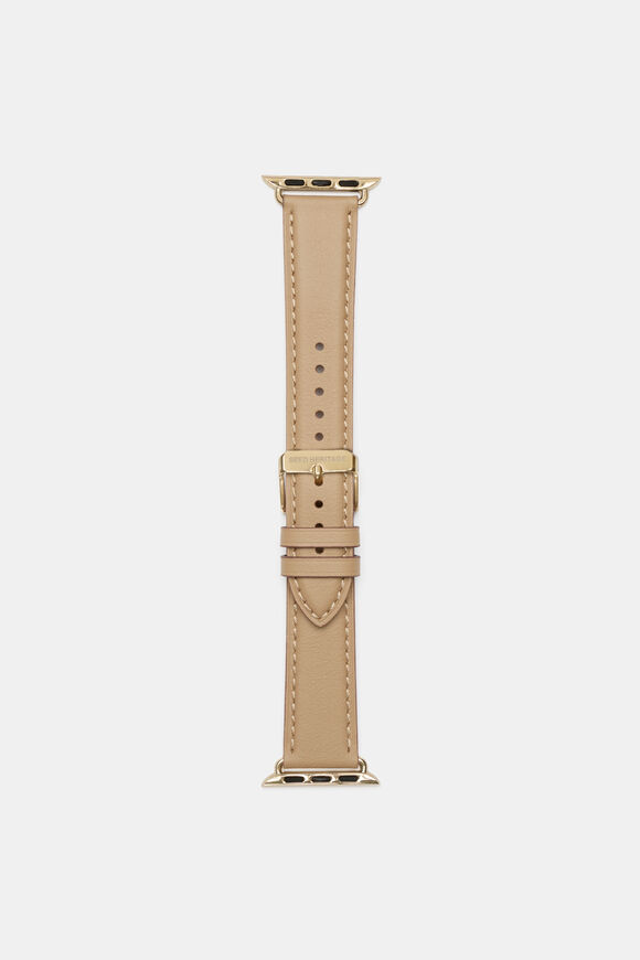 Leather Smart Watch Band  Sandstone  hi-res