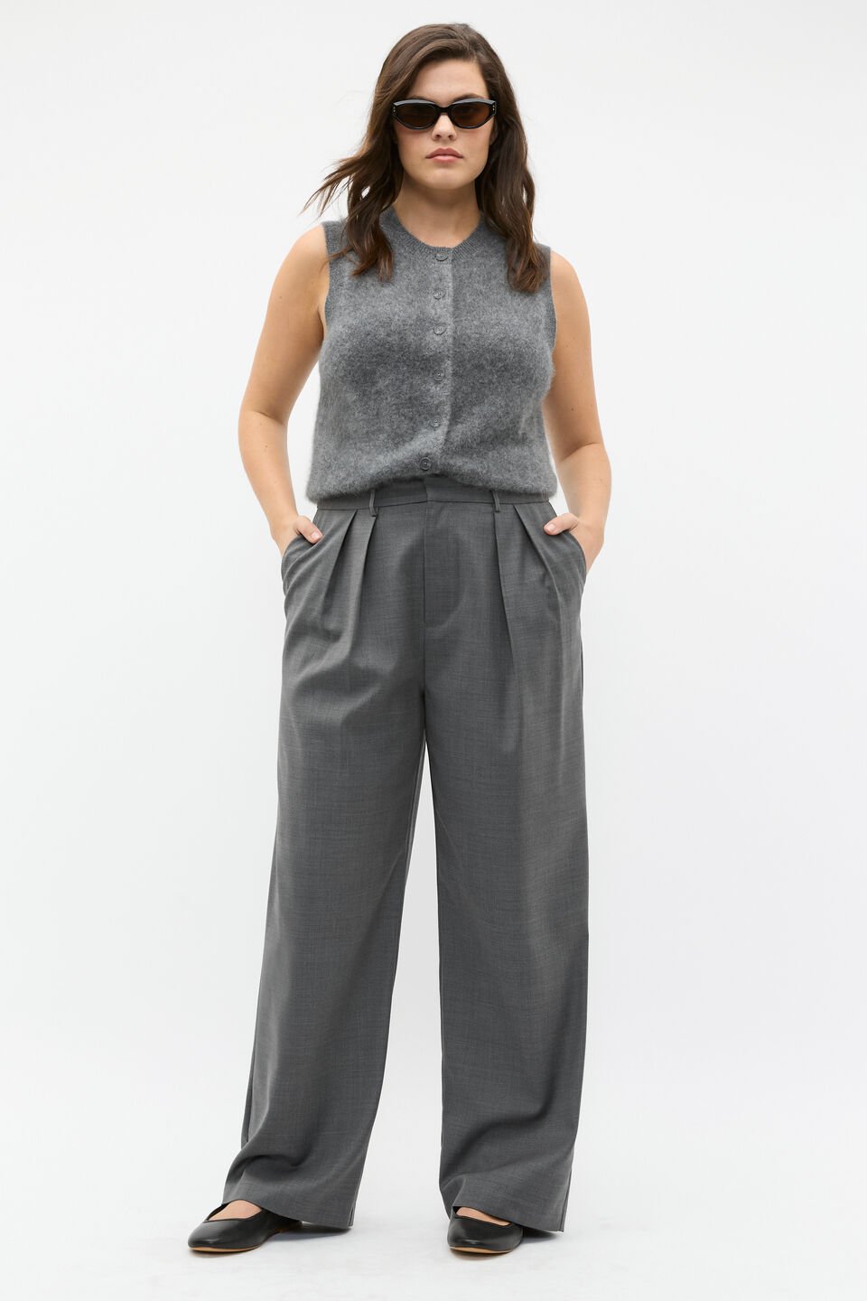 Crossdye Trouser  Charcoal Crossdye