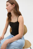Lace Trim Cami  Black  hi-res