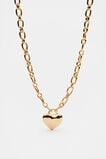 Heart Pendant Necklace  Gold  hi-res