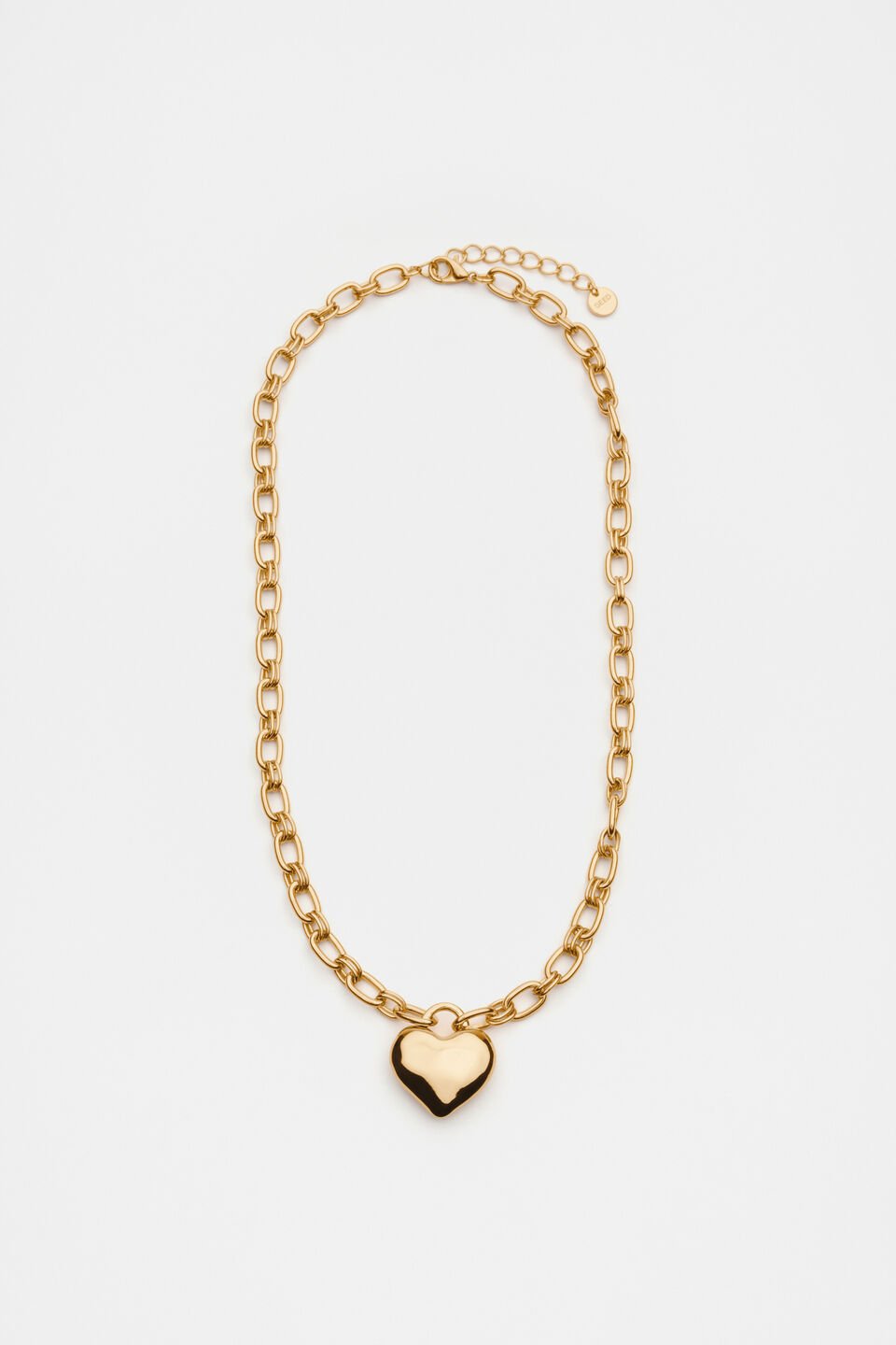 Heart Pendant Necklace  Gold