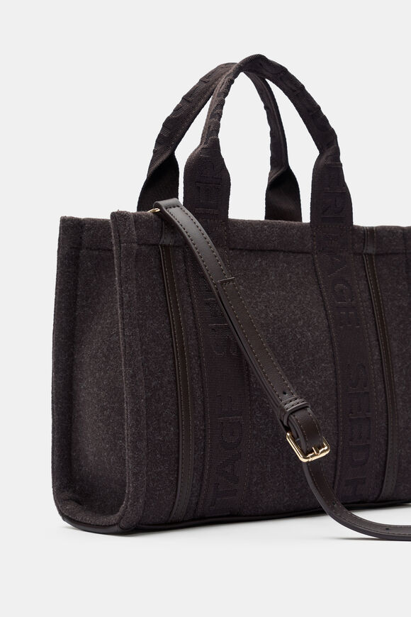 Felt Mini Tote  Coffee Bean  hi-res