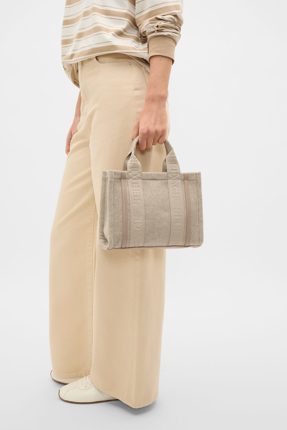 Felt Mini Tote  Sandstone