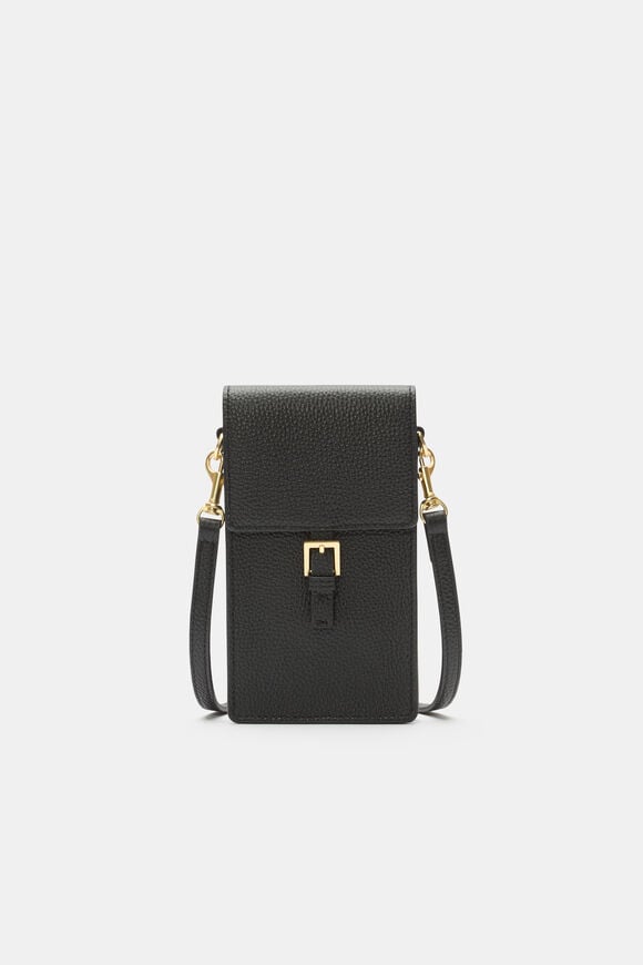 Leather Everyday Crossbody  Black  hi-res