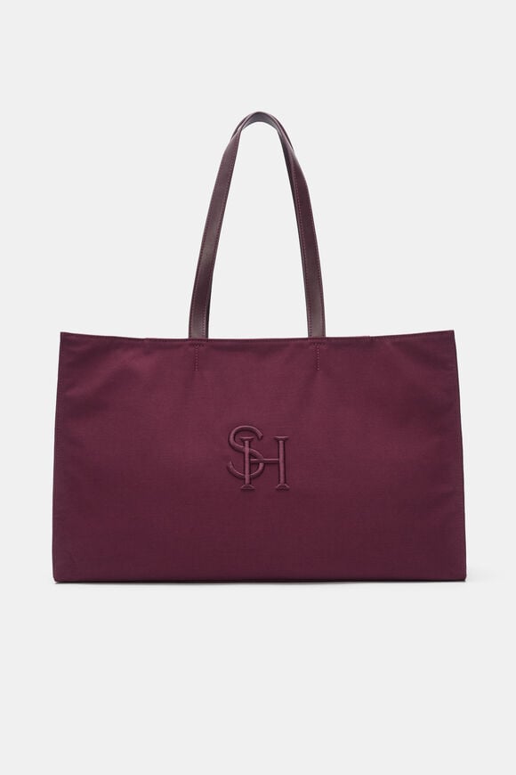 MD Fabric Tote  Plum Red  hi-res