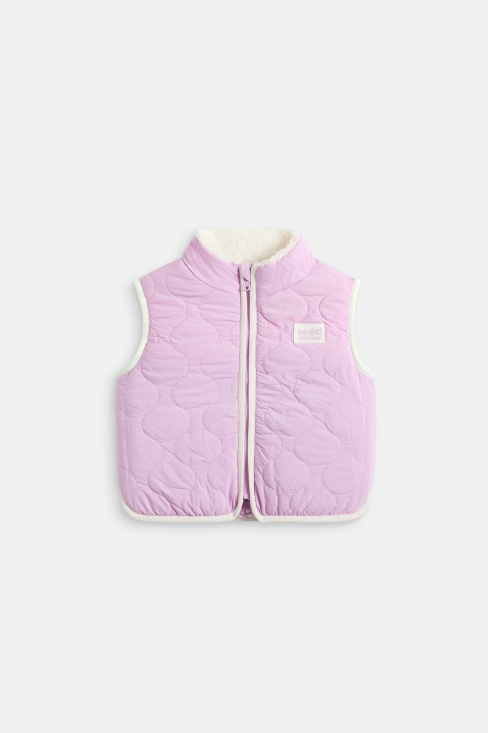 Reversible Logo Vest  Orchid