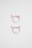 Grosgrain Bow Elastic Pack  Dusty Rose  hi-res