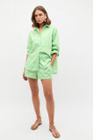 Cotton Stripe Short  Apple Green Stripe  hi-res