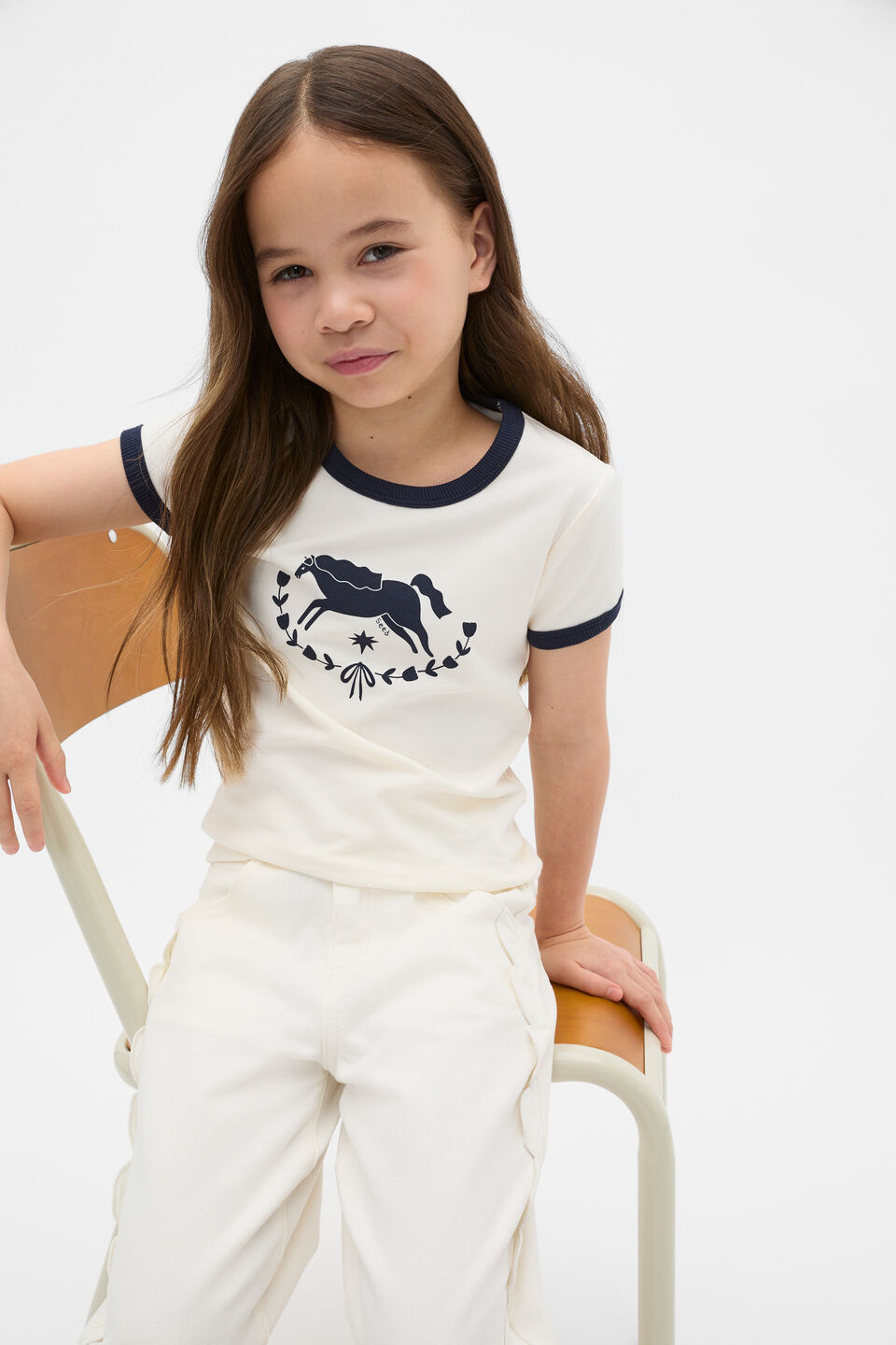 Horse Tee  Classic Cream