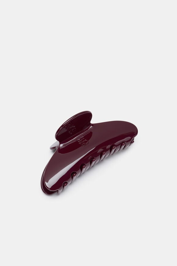 Seed Resin Hair Claw  Plum Red  hi-res