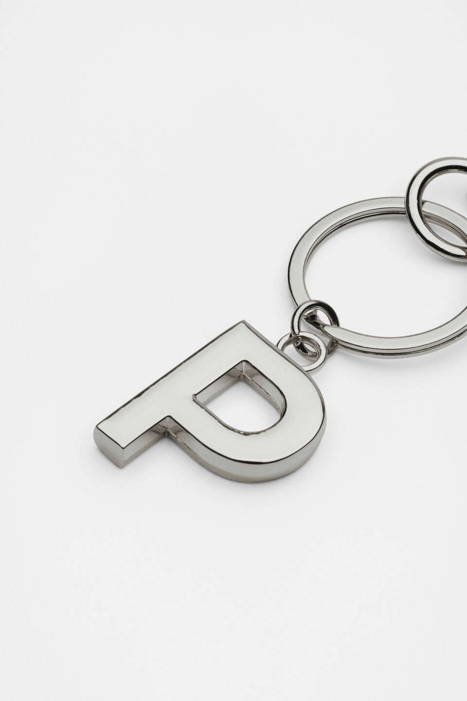 Silver Initials Keyring  P
