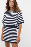 Scallop Stripe Knit Top  Twilight Blue Stripe  hi-res