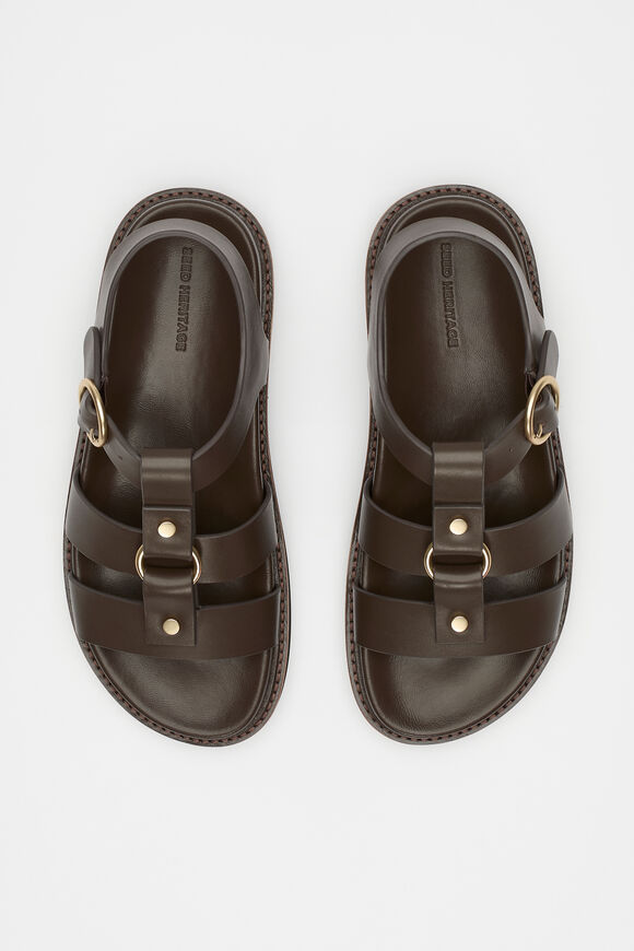 Callie Caged Sandal  Chocolate  hi-res