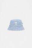 Blue Mini Initial Bucket Hat  T  hi-res