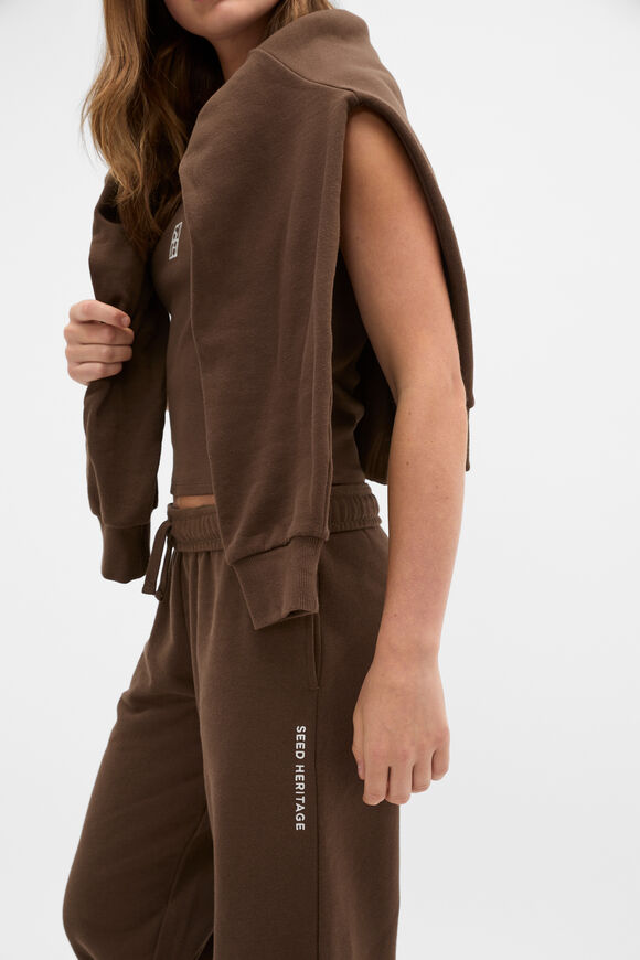 Roll Waist Logo Track Pant  Chocolate  hi-res