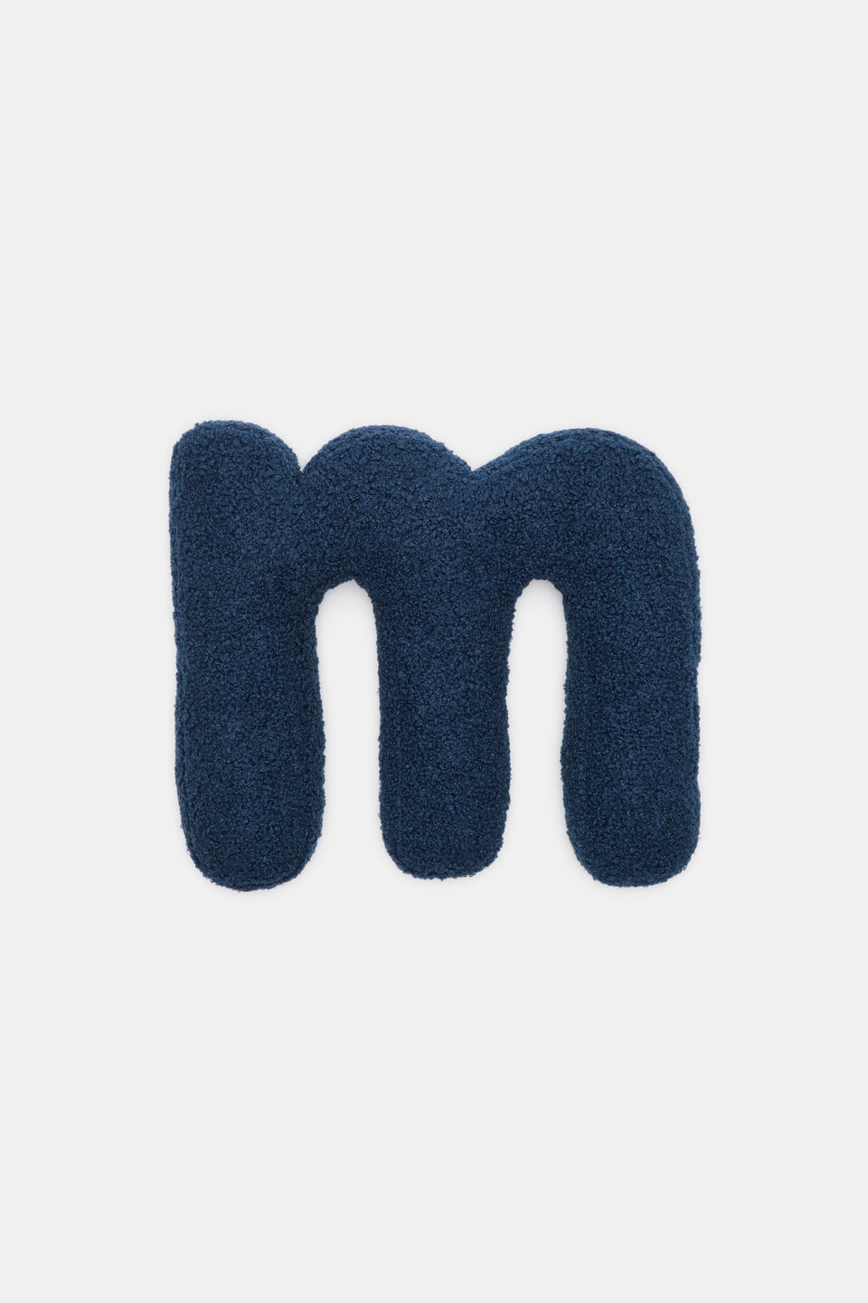 Blue Boucle Initial Cushion  M