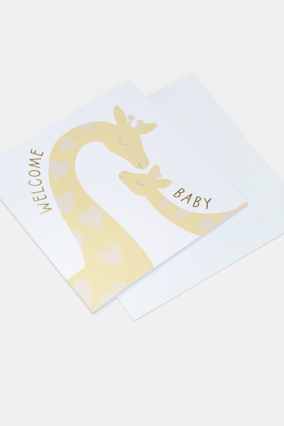 Welcome Baby Giraffe Card  Multi