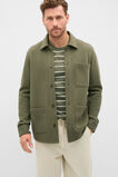 Cotton Pique Overshirt  Olive  hi-res