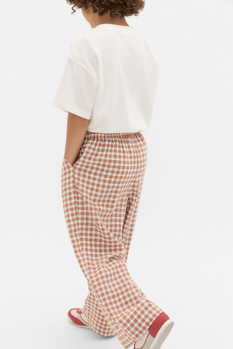 Check Woven Pant  Spice