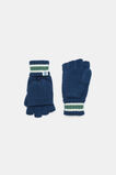 Stripe Mittens  French Navy  hi-res