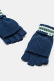 Stripe Mittens  French Navy  hi-res