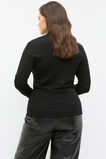 Australian Merino Mock Neck Top  Black  hi-res