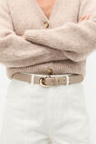Dove Circle Buckle Belt  Cookie  hi-res