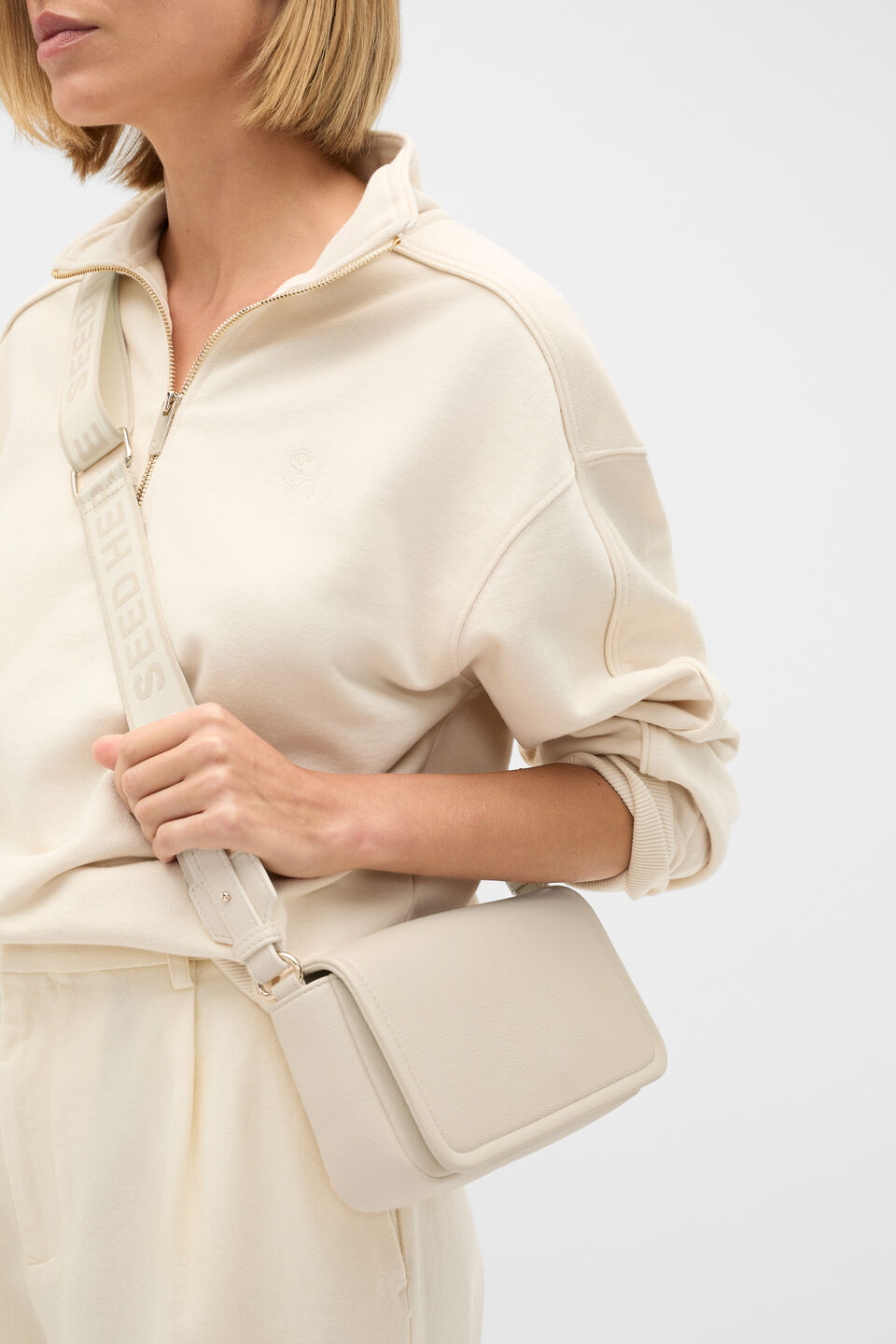 Mini Crossbody Bag  Cream