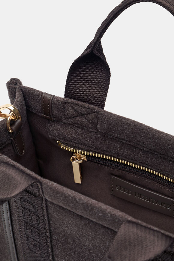 Felt Mini Tote  Coffee Bean  hi-res