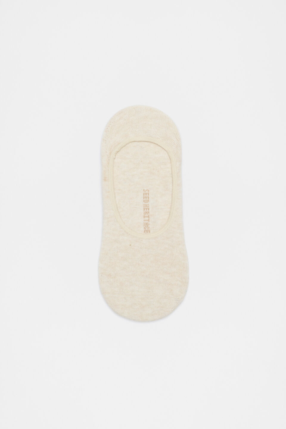 Core No Show Sock  Soft Beige Marle
