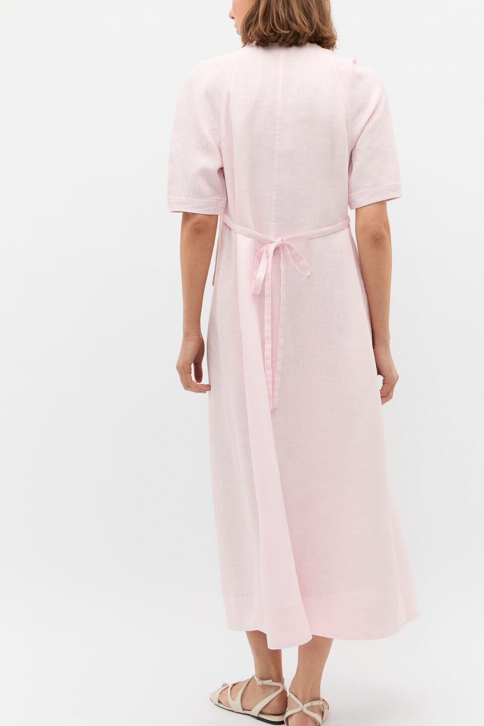 Linen Belted Maxi Dress  Primrose