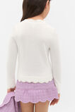 Knit Scallop Tee  Classic Cream  hi-res