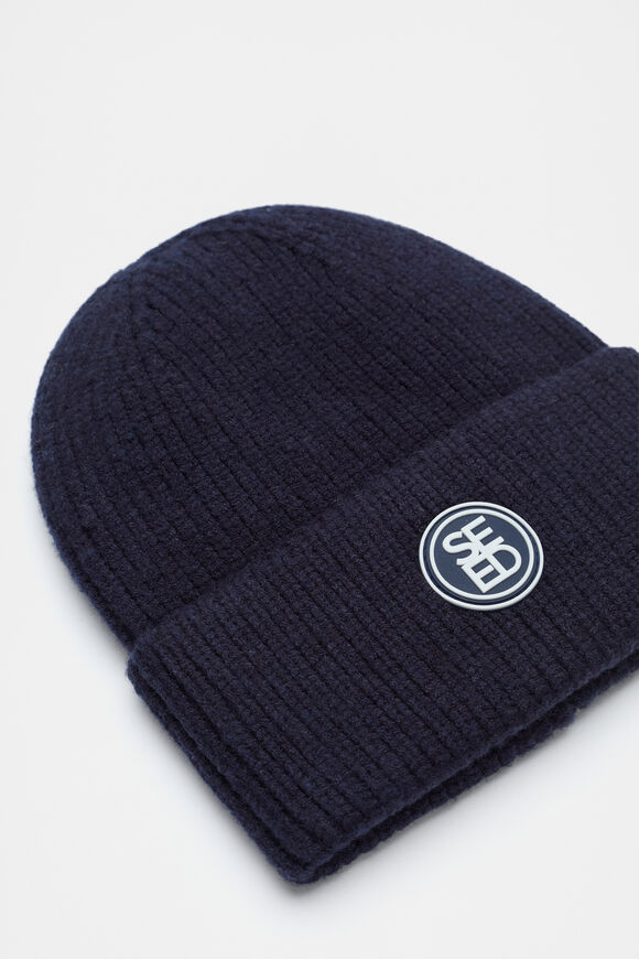 Rib Beanie  Midnight Blue  hi-res
