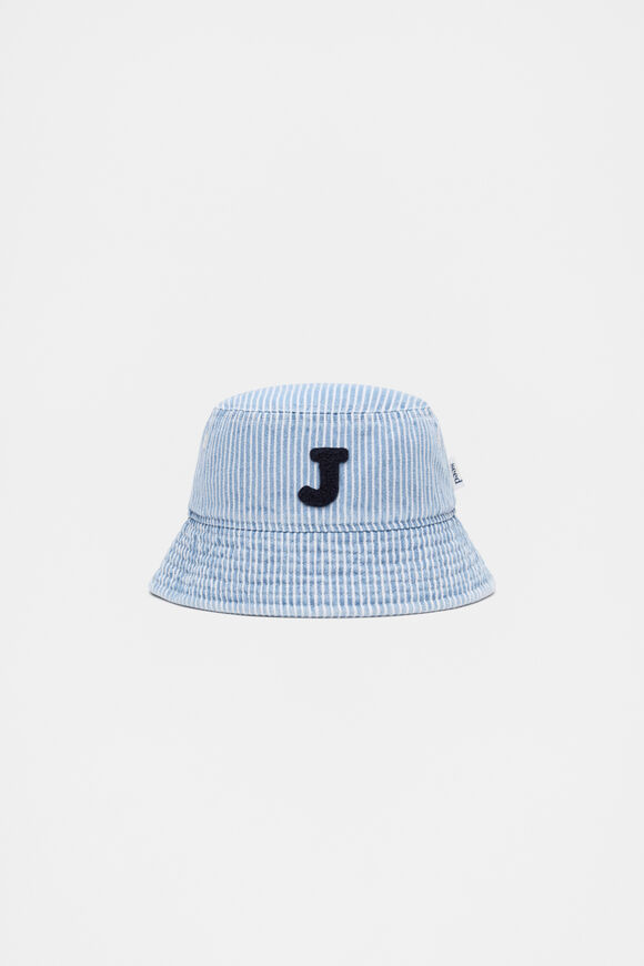 Blue Mini Initial Bucket Hat  J  hi-res