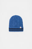 Cable Knit Beanie  Moody Blue  hi-res