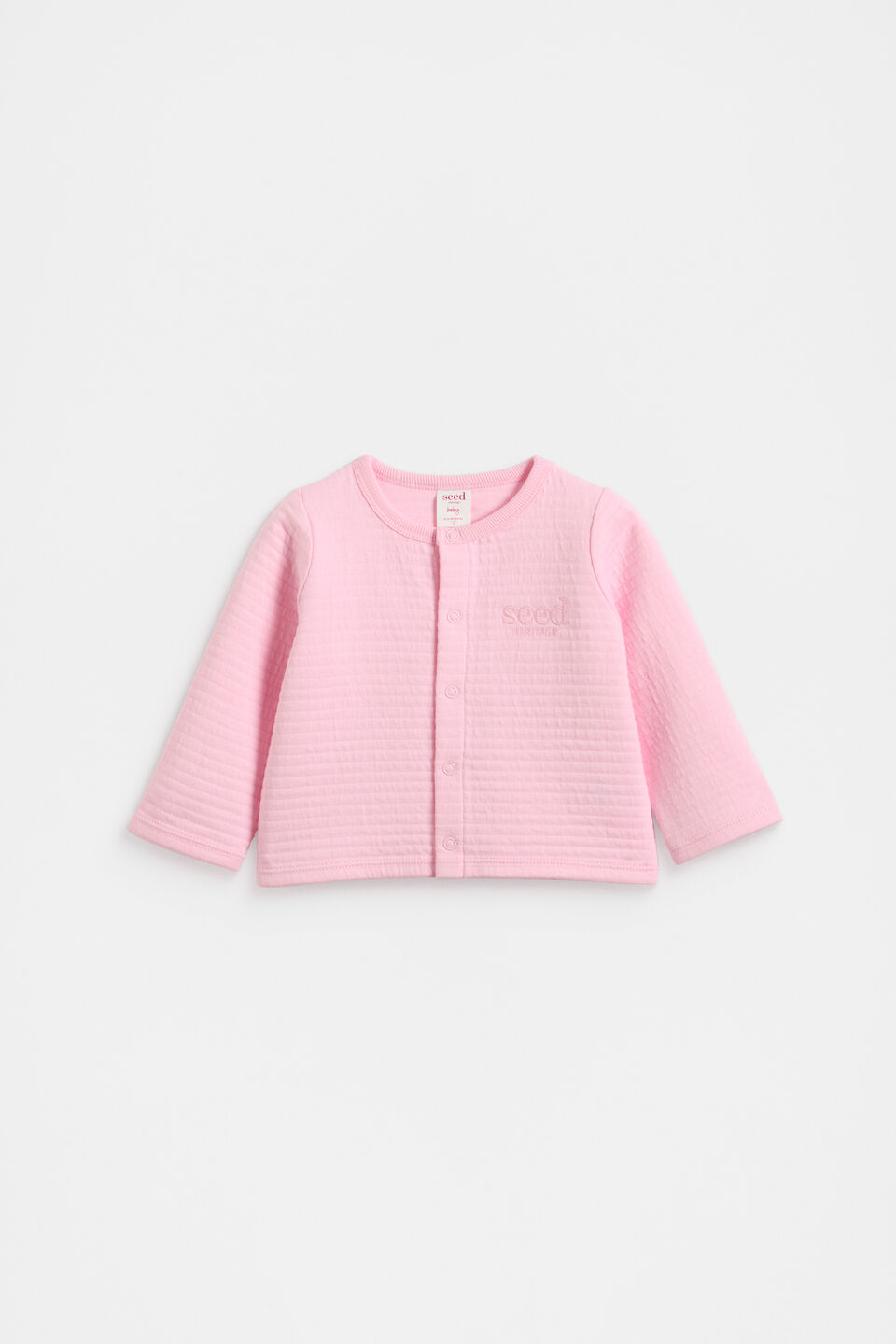 Quilted Logo Jacket  Petal Pink