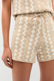 Jacquard Knit Short  Ecru  hi-res
