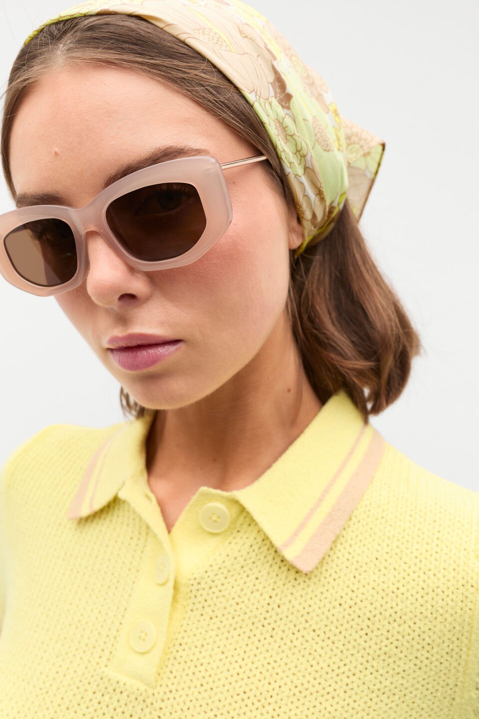 Aimee Sunglasses  Ecru