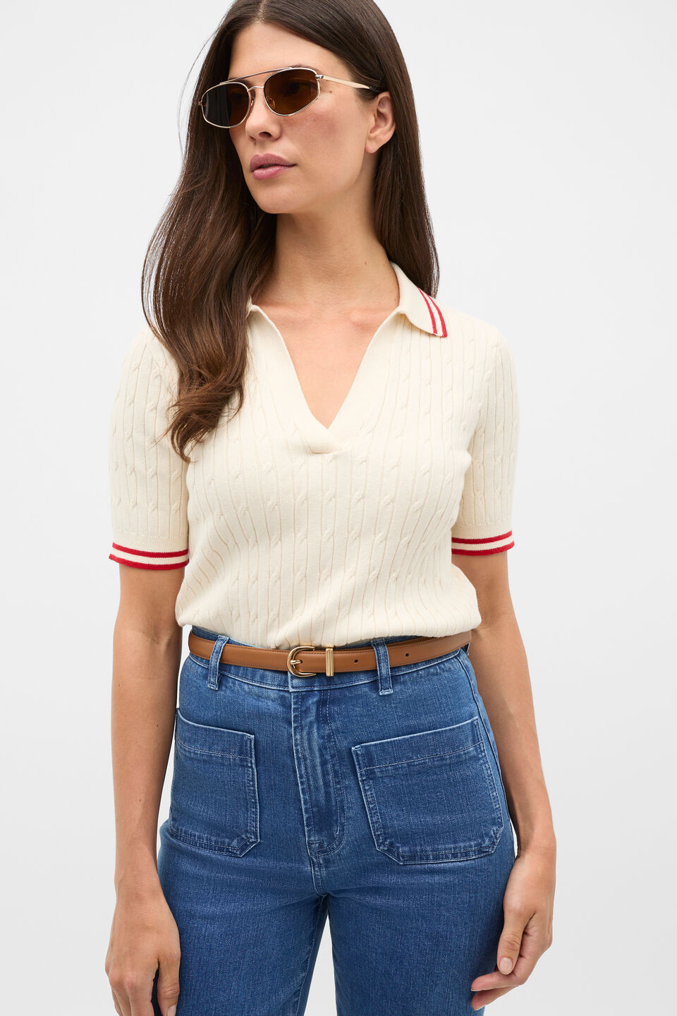 Raven Metal Keeper Belt  Tan