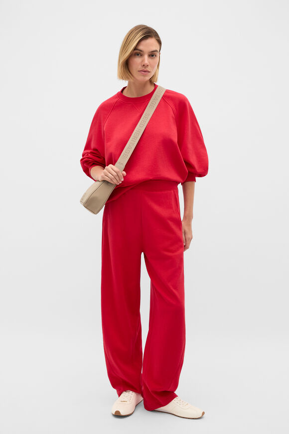 Soft Terry Crew Neck Sweat  Poppy  hi-res